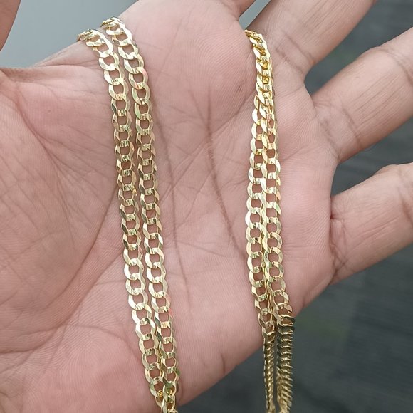10 kt Solid Gold Cuban Chain 18 inches
